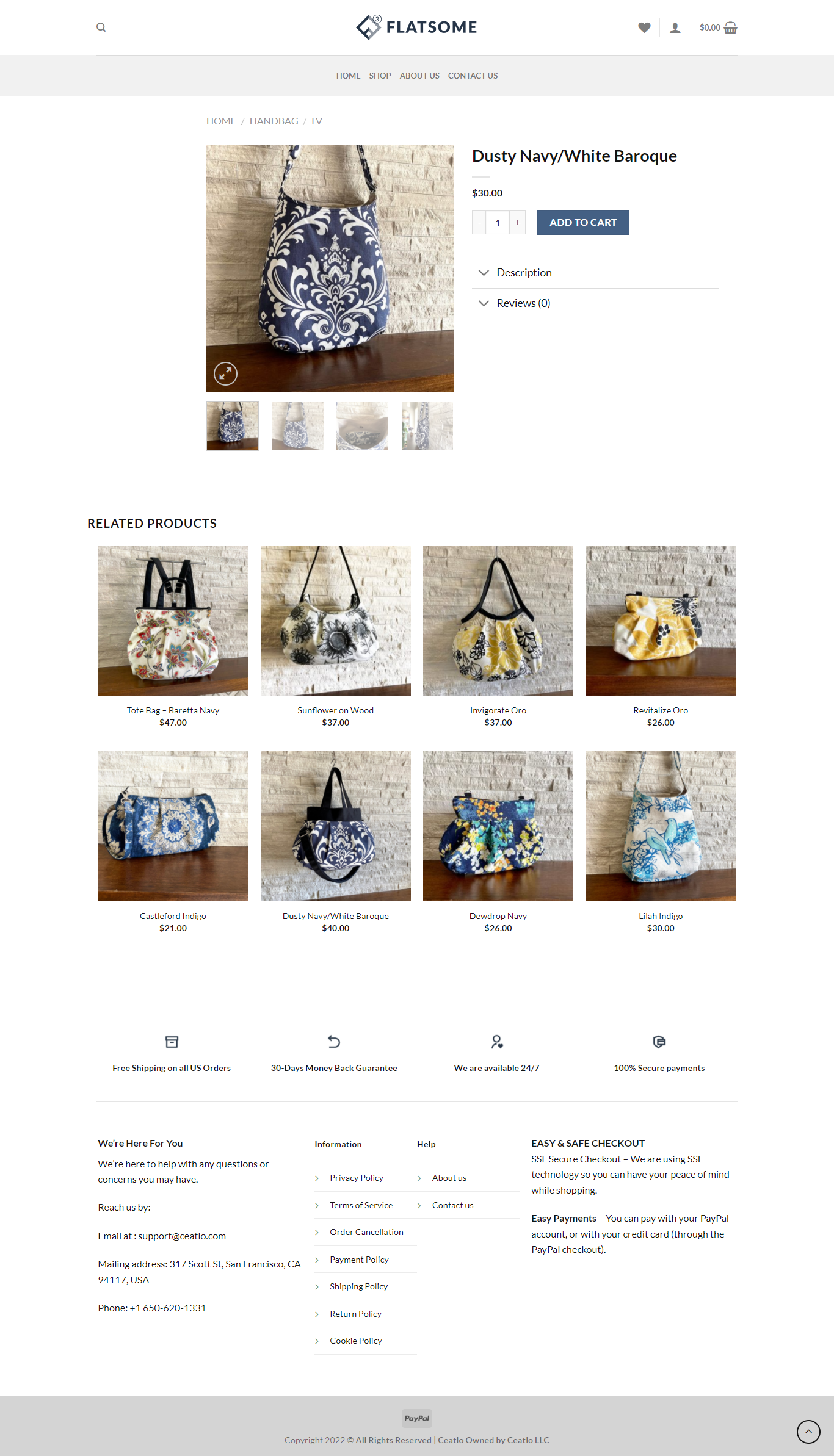 Fashion HandBags- Product Page - Flatsome Theme Online Store